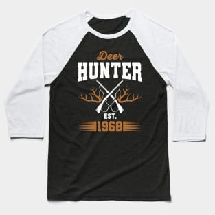 Gifts for 53 Year Old Deer Hunter 1968 Hunting 53th Birthday Gift Ideas Baseball T-Shirt